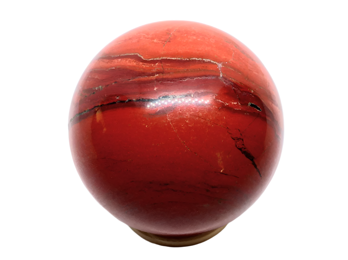 287G Red Jasper Crystal Sphere