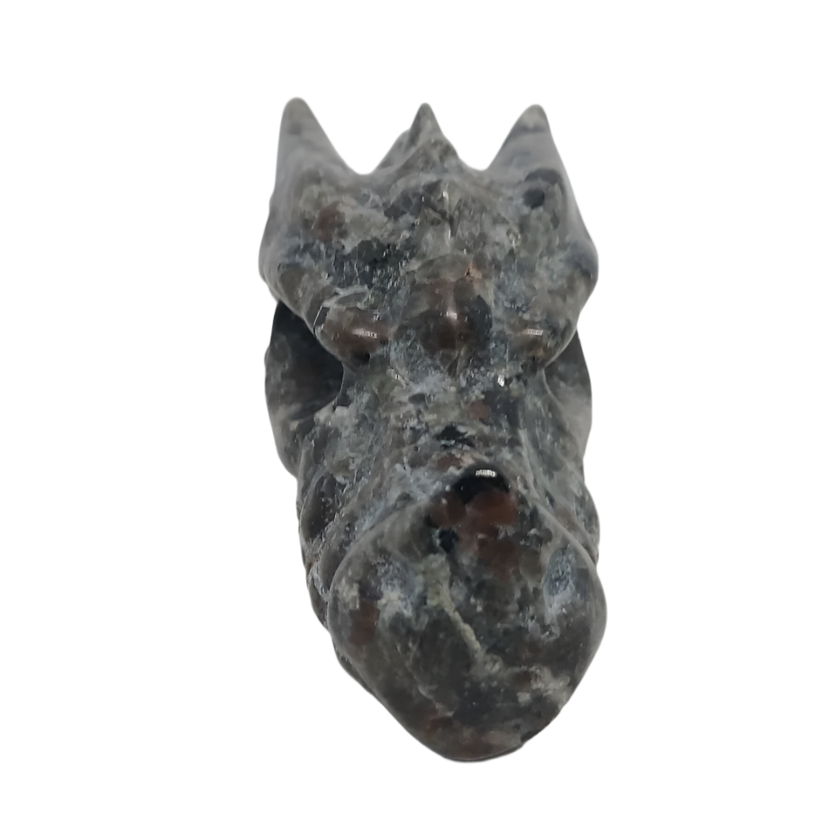 128G Yooperlite Crystal Dragon Head
