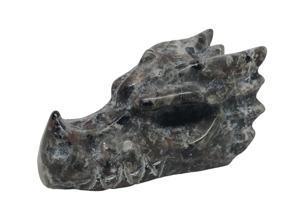 128G Yooperlite Crystal Dragon Head