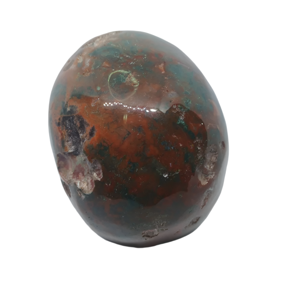2.7lbs Red Moss Agate Crystal Skull