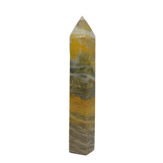 112G Bumblebee Jasper Crystal Tower