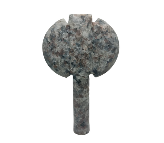 Yooperlite Crystal Skeggøx with Norse Elder Futhark Rune Ingwaz