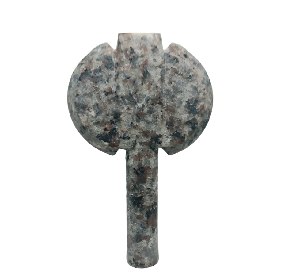 Yooperlite Crystal Skeggøx with Norse Elder Futhark Rune Ingwaz