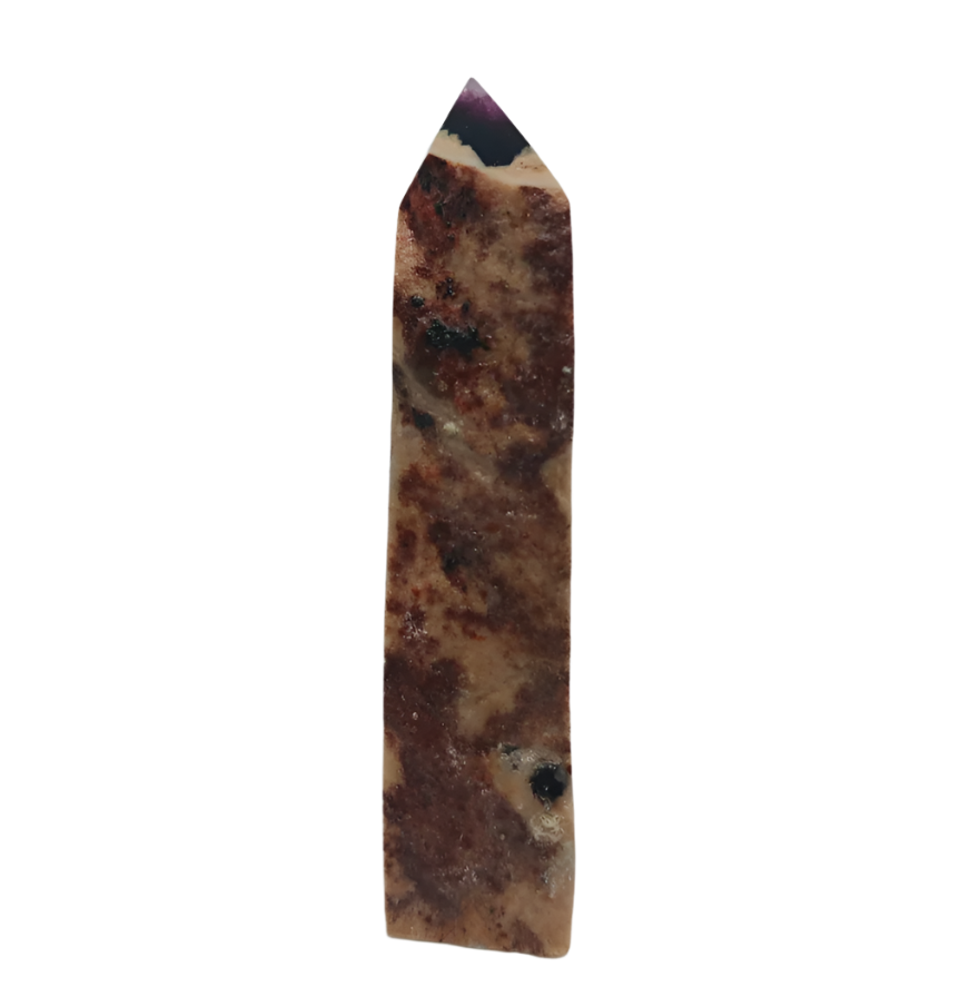 58G Banding Watermelon Fluorite Crystal Tower