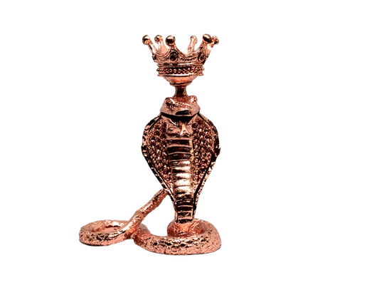 Metal King Cobra Snake Crystal Sphere Holder