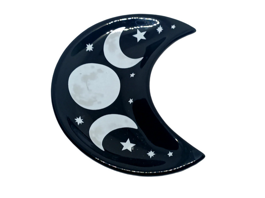 Ceramic Hand Painted Moon Plate