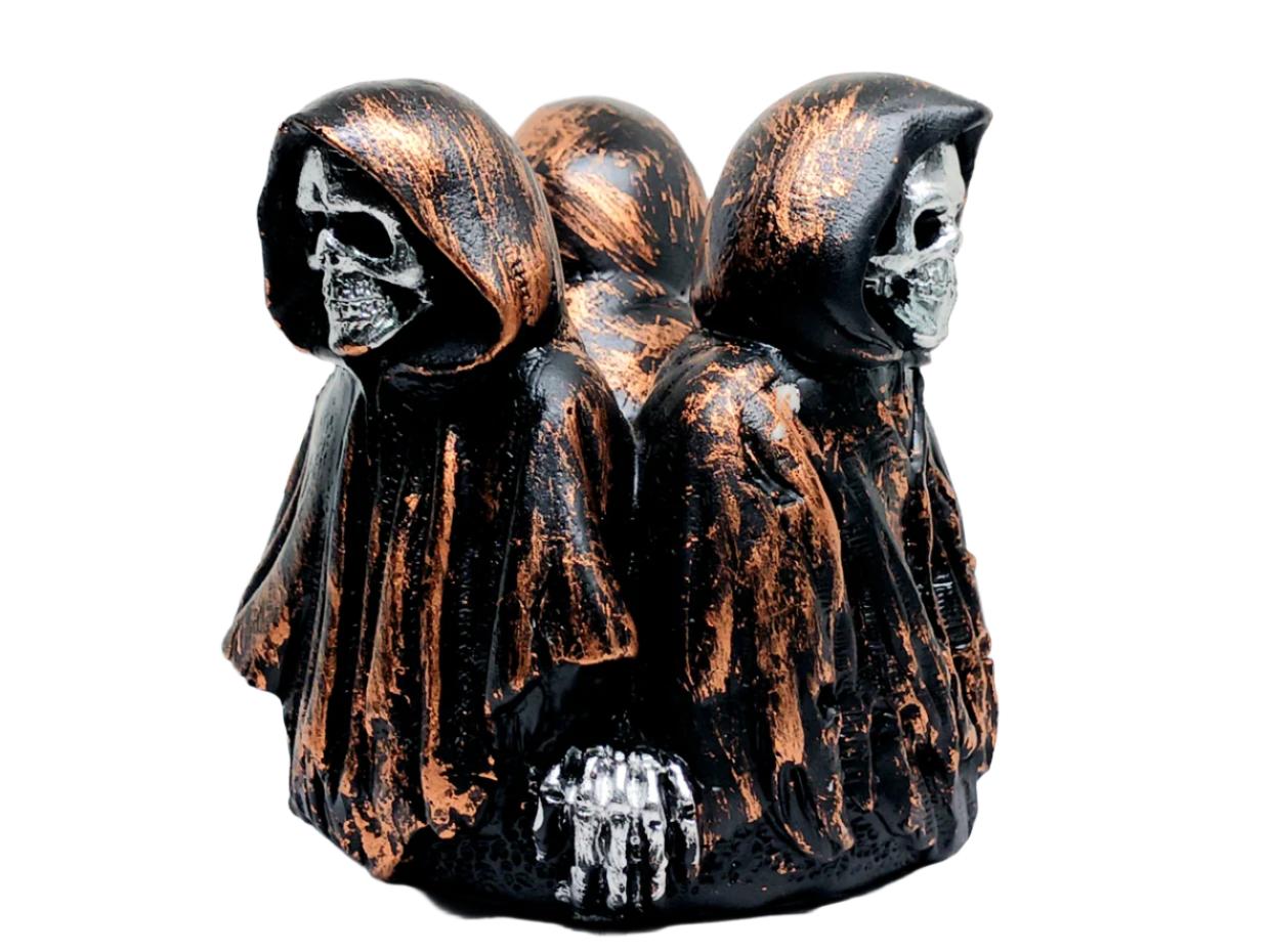Resin Three Reapers Crystal Sphere Holder