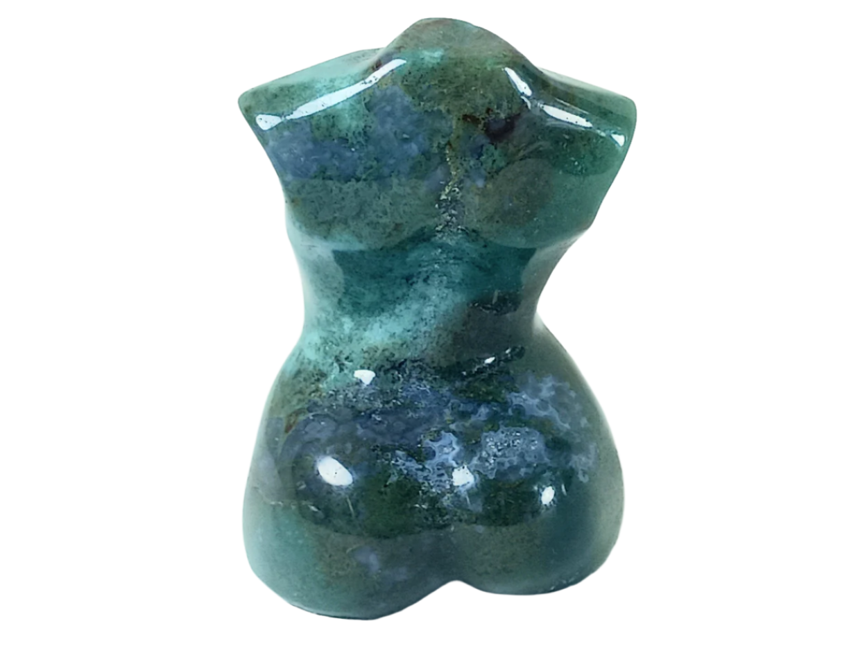 Ocean Jasper Crystal Lady Body Carving
