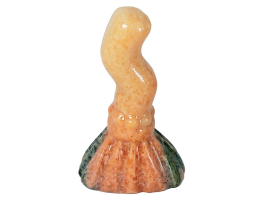 Sunstone Crystal Witch Broom Carving