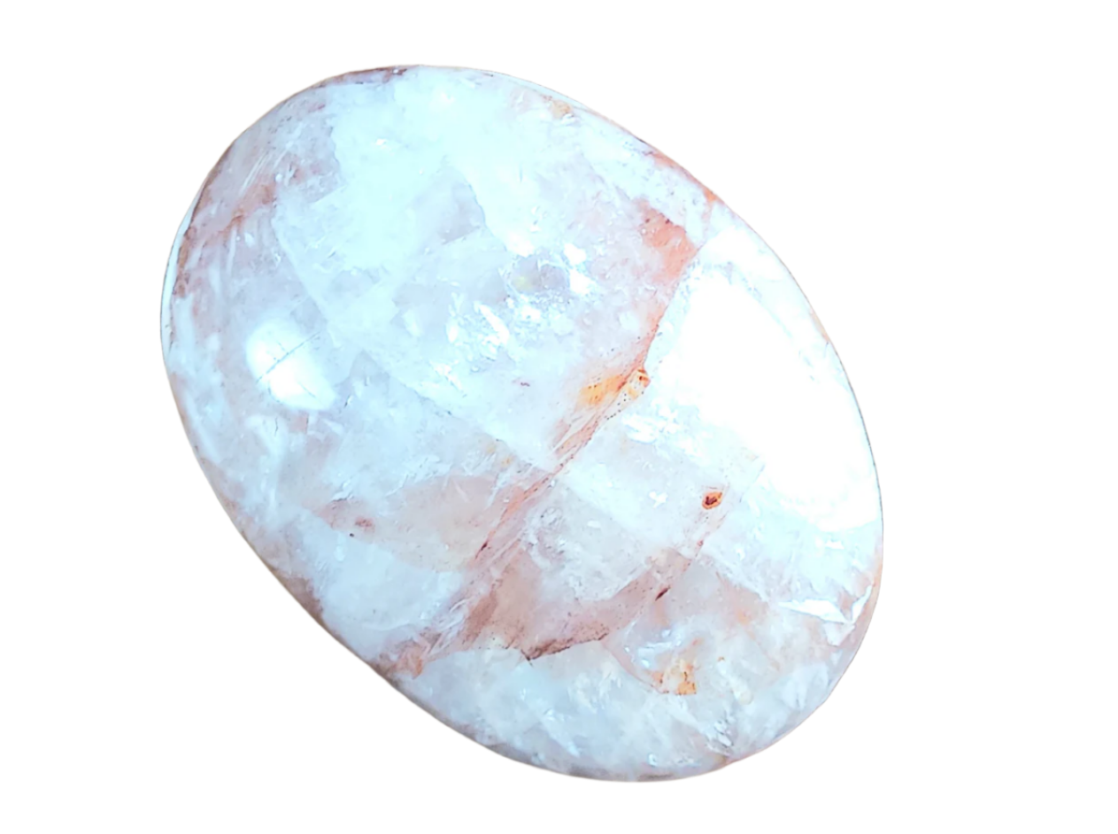 78G Fire Quartz Crystal Palm Stone