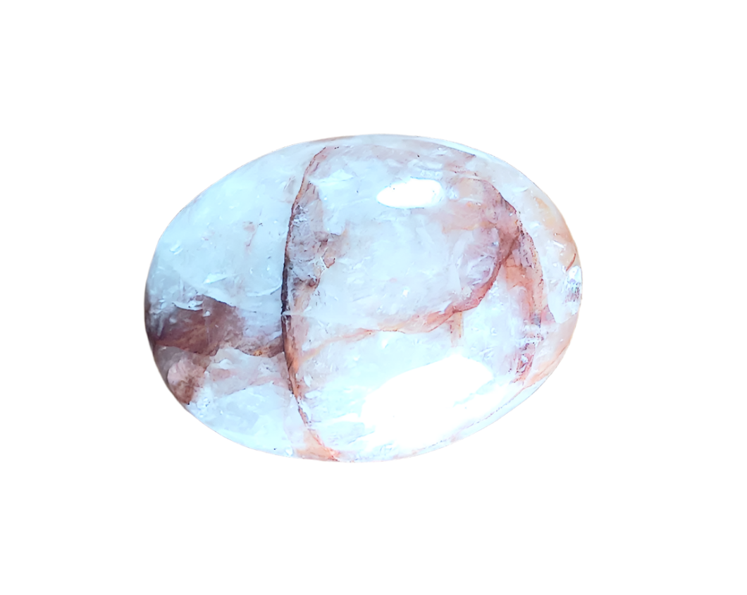 78G Fire Quartz Crystal Palm Stone