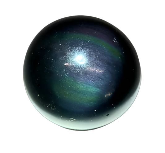 102G Rainbow Obsidian Crystal Sphere