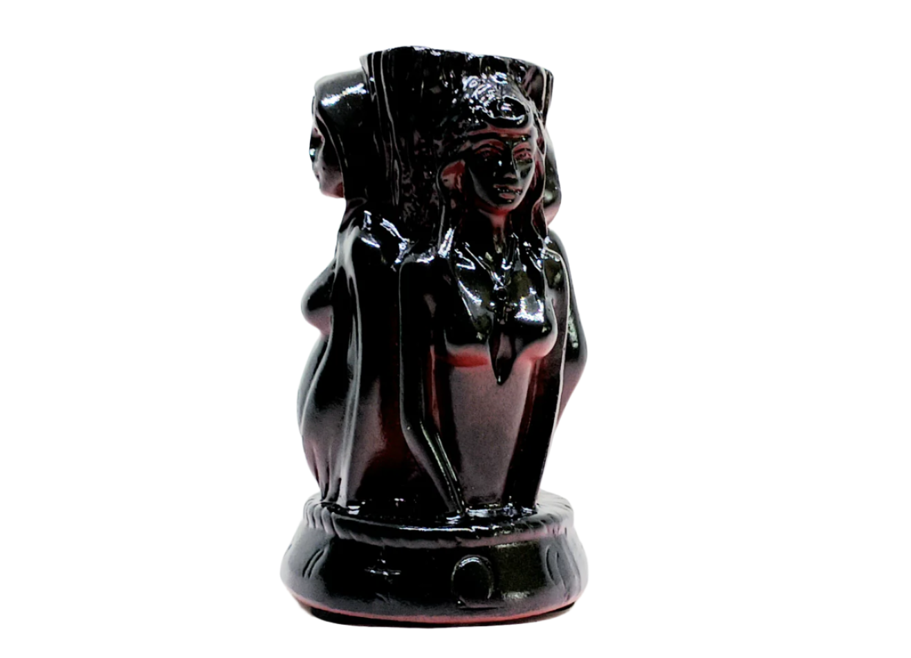 Wooden Maiden Mother Crone Crystal Sphere Holder