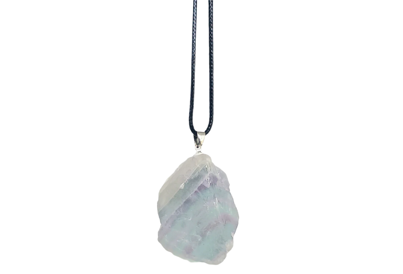 Fluorite Crystal Pendant Necklace