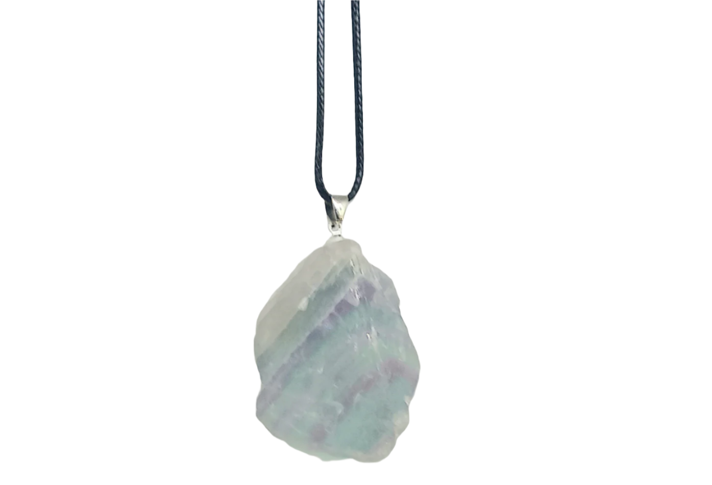 Fluorite Crystal Pendant Necklace