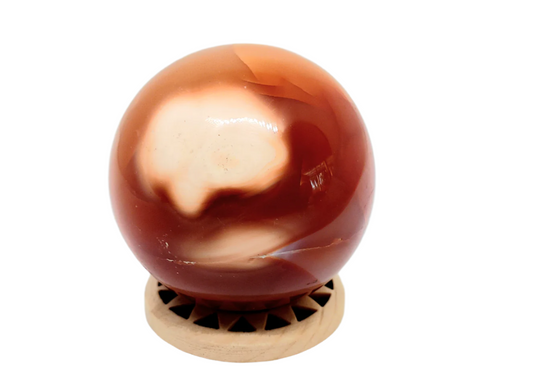 109G Carnelian Crystal Sphere