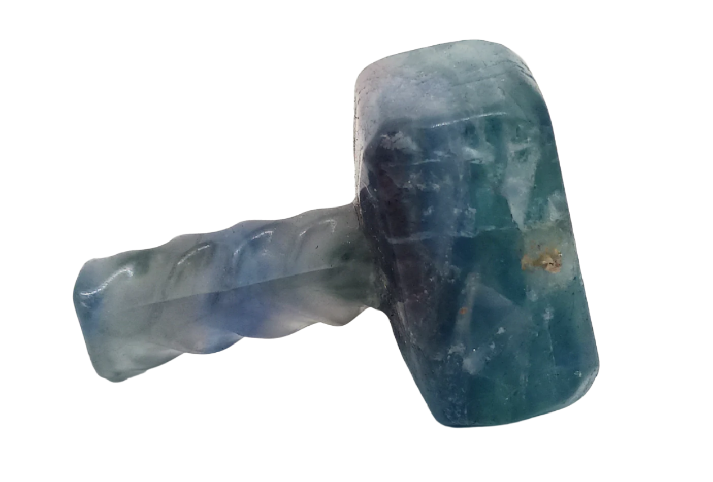 Blue Fluorite Crystal Small Mjölnir