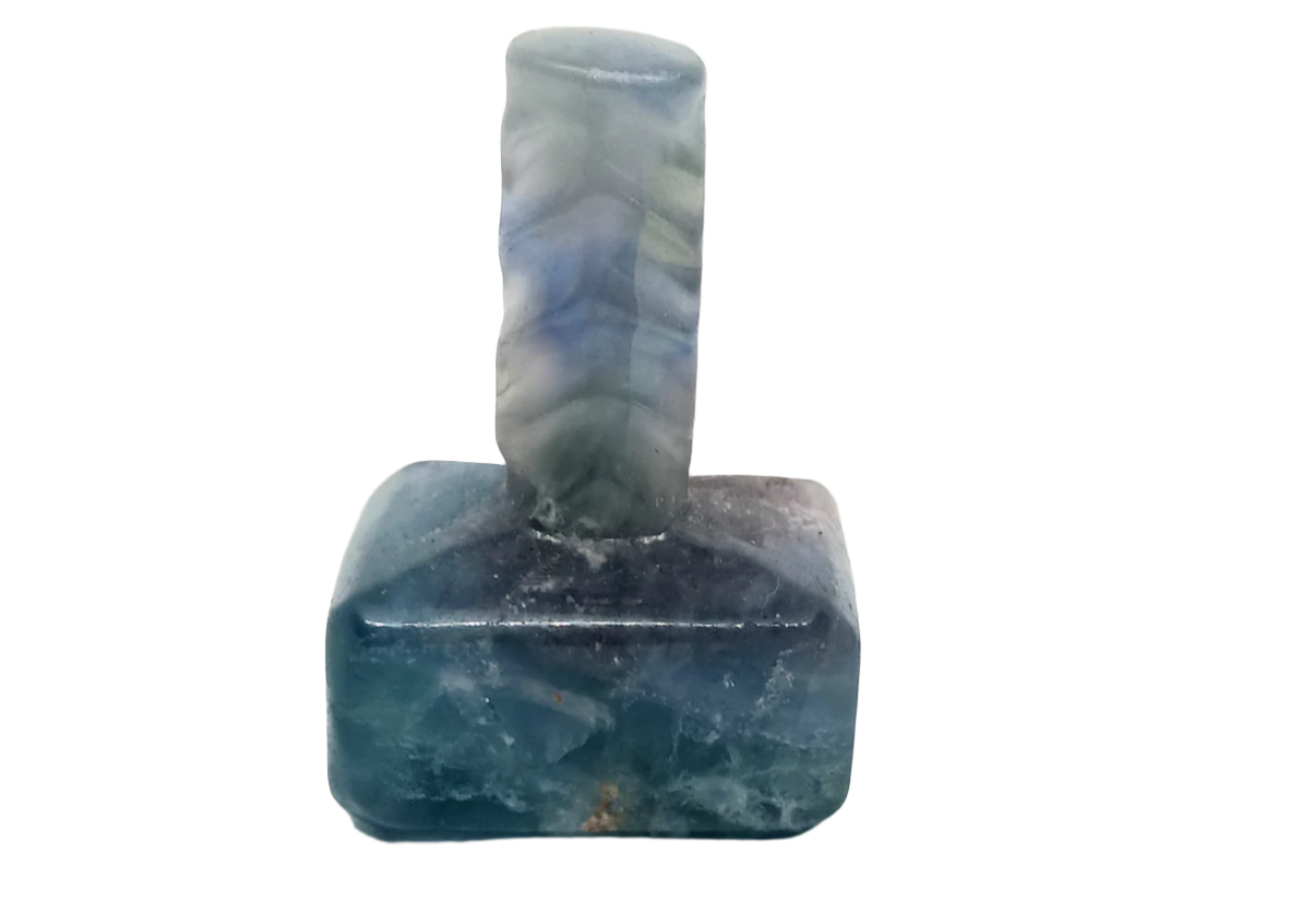 Blue Fluorite Crystal Small Mjölnir