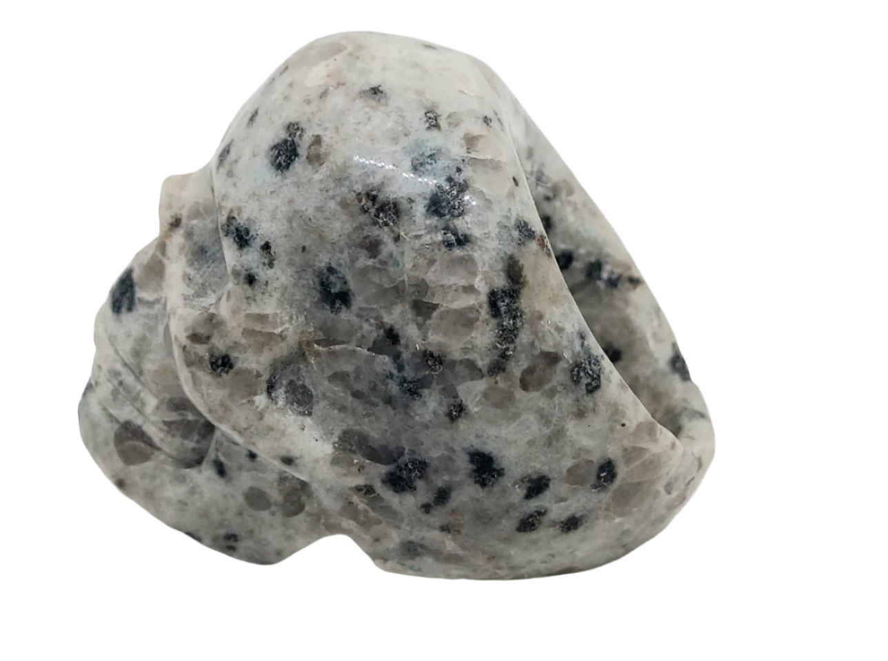 Kiwi Jasper Crystal Skull Ring