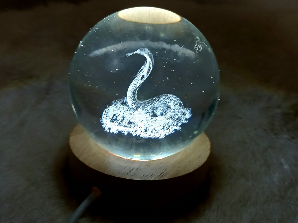 Cobra 3D Print Glass Globe