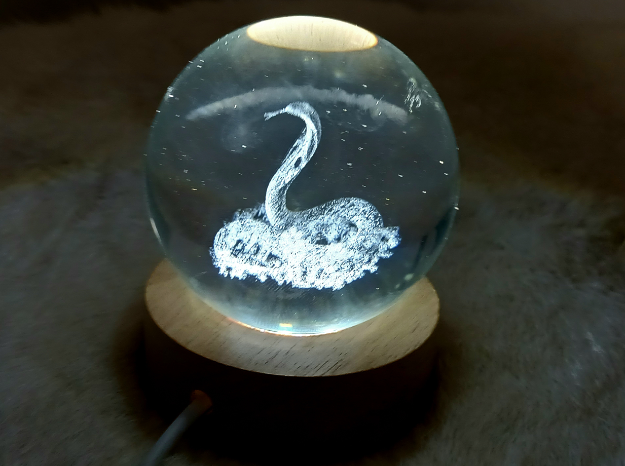 Cobra 3D Print Glass Globe