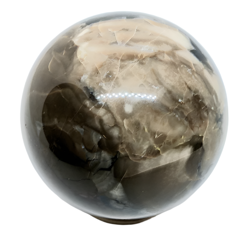 252G Volcanic Agate Crystal Sphere