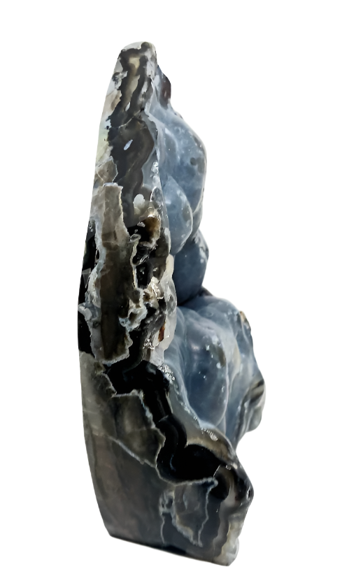 425G Volcanic Agate Crystal Teardrop Point