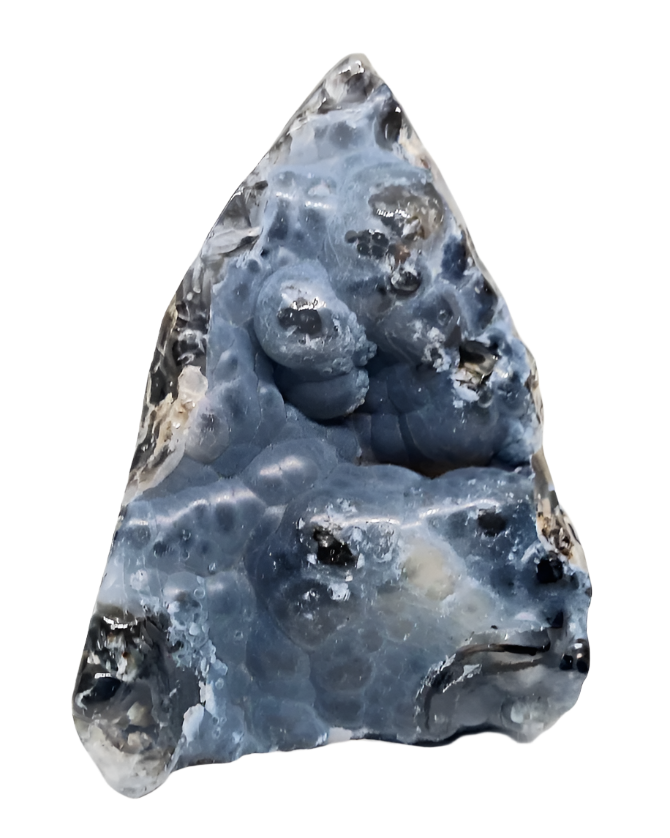 425G Volcanic Agate Crystal Teardrop Point