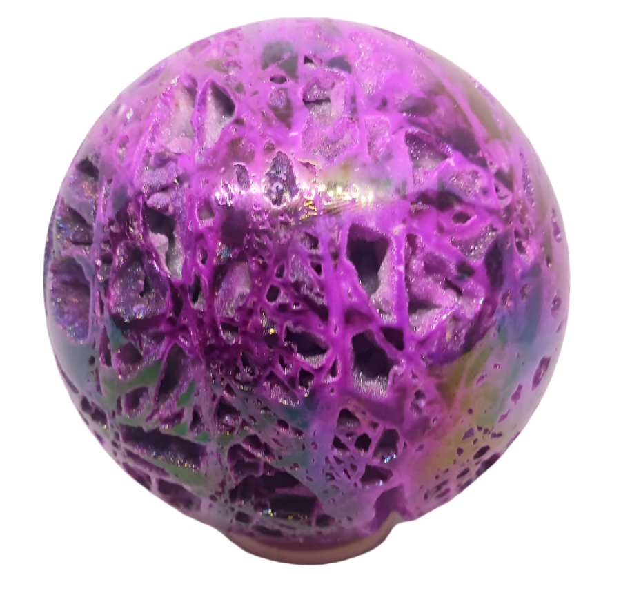 722G Purple Aura Sphalerite Sphere