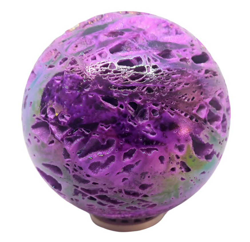 722G Purple Aura Sphalerite Sphere