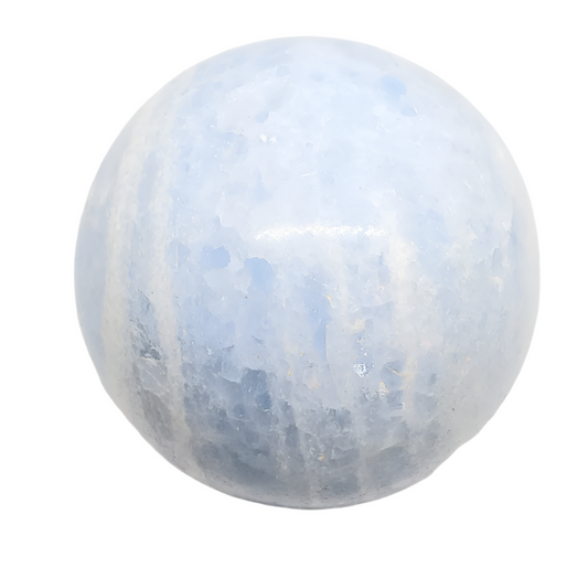 315G Blue Calcite Crystal Sphere