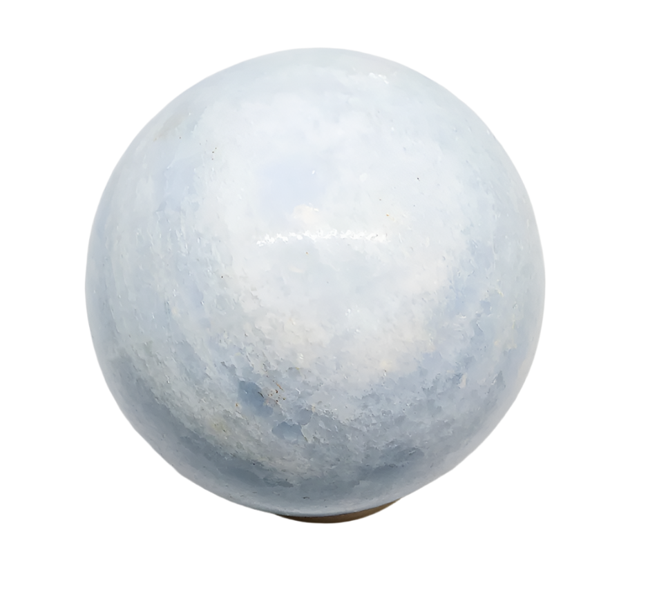 315G Blue Calcite Crystal Sphere