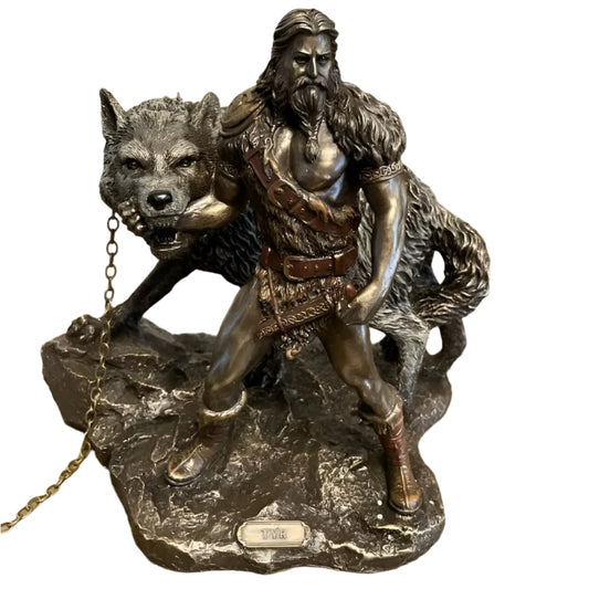 Resin Norse God Tyr Altar Statue