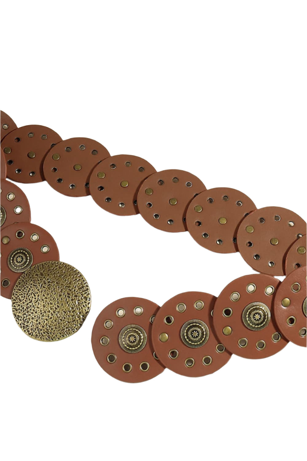 Round Shape PU Leather Belt