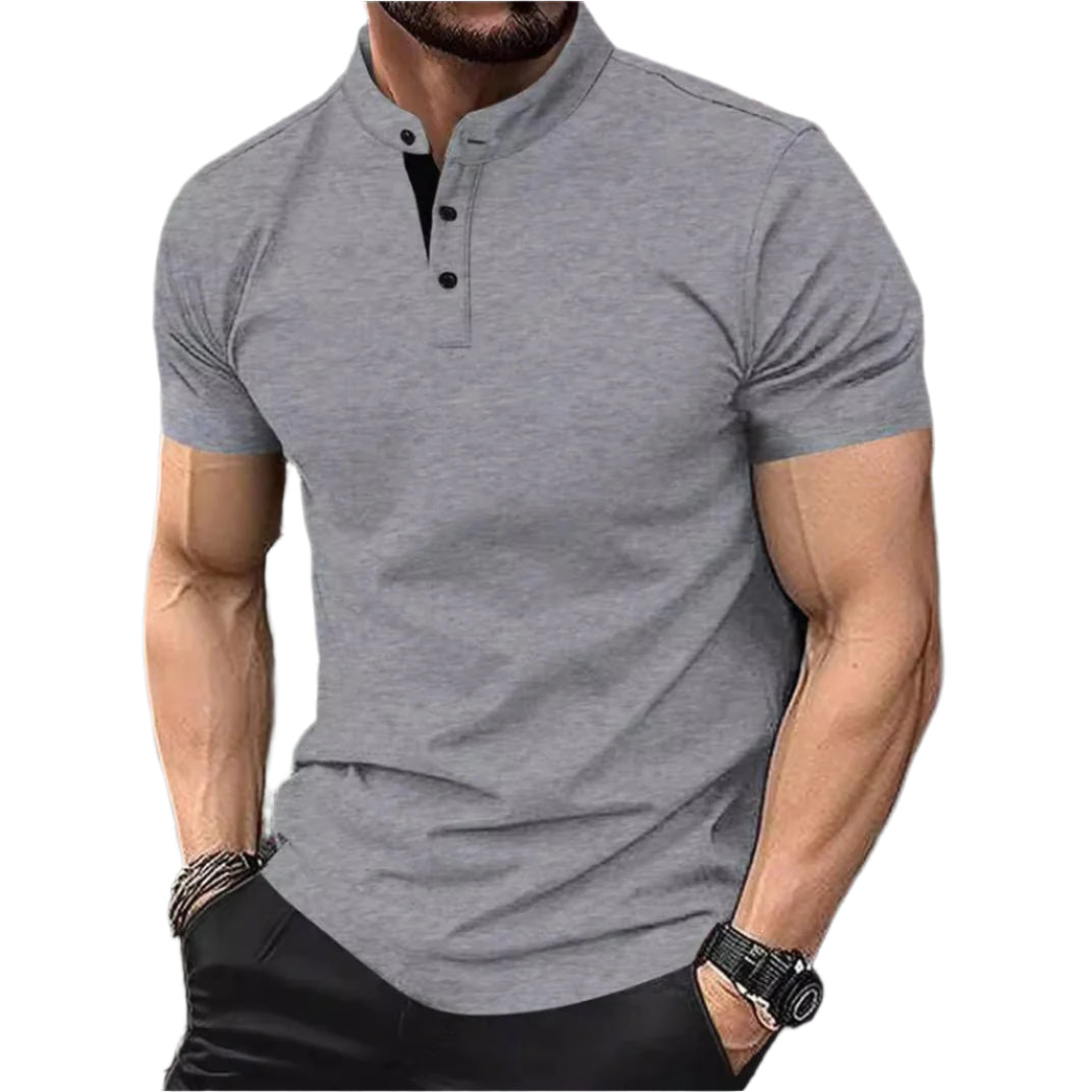 Men's Contrast Collar T-Shirt