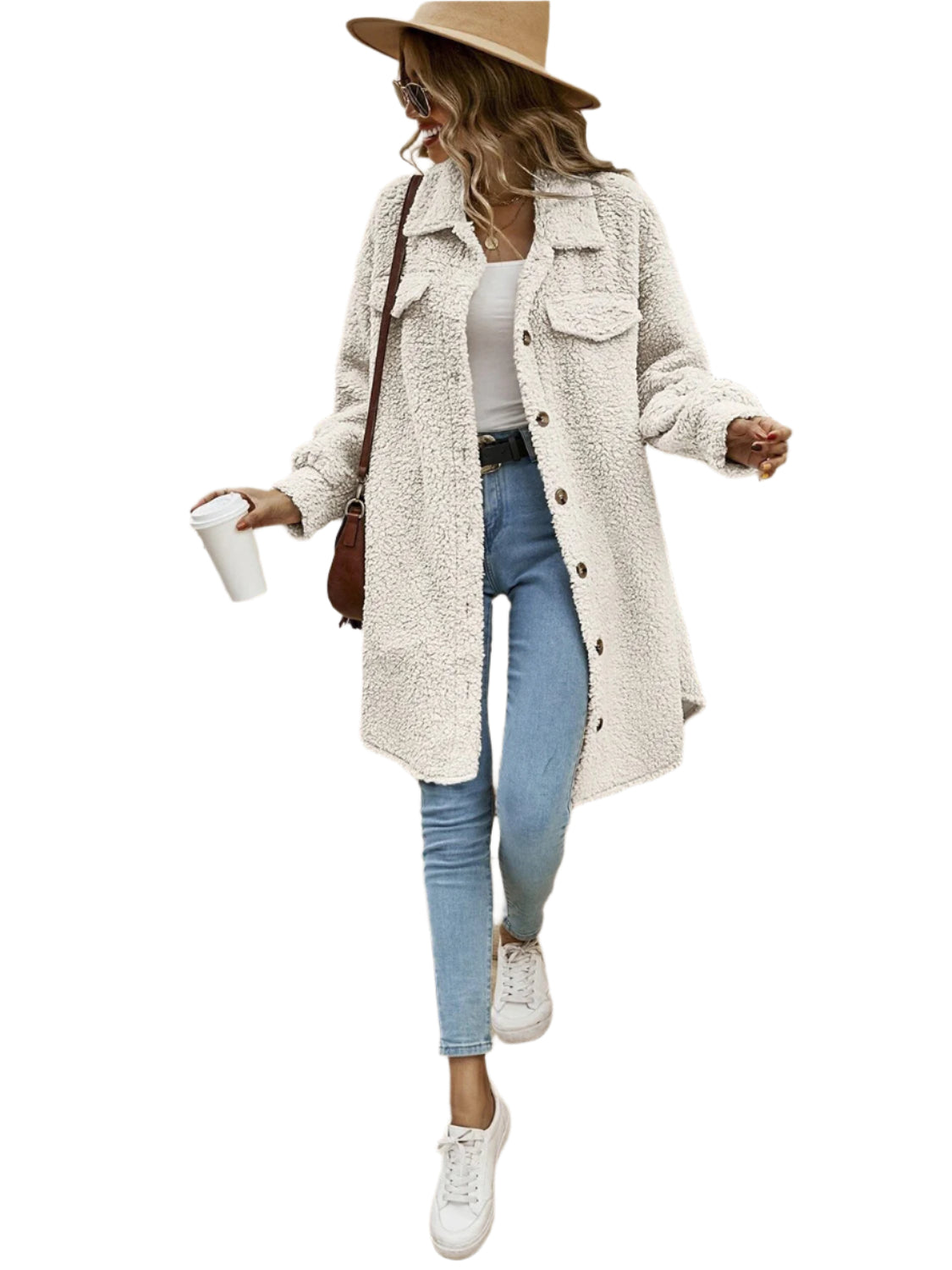 Collared Button Down Coat