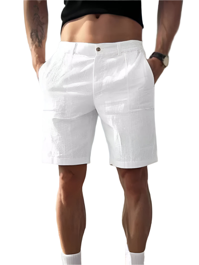 Men's Cotton And Linen Casual Shorts