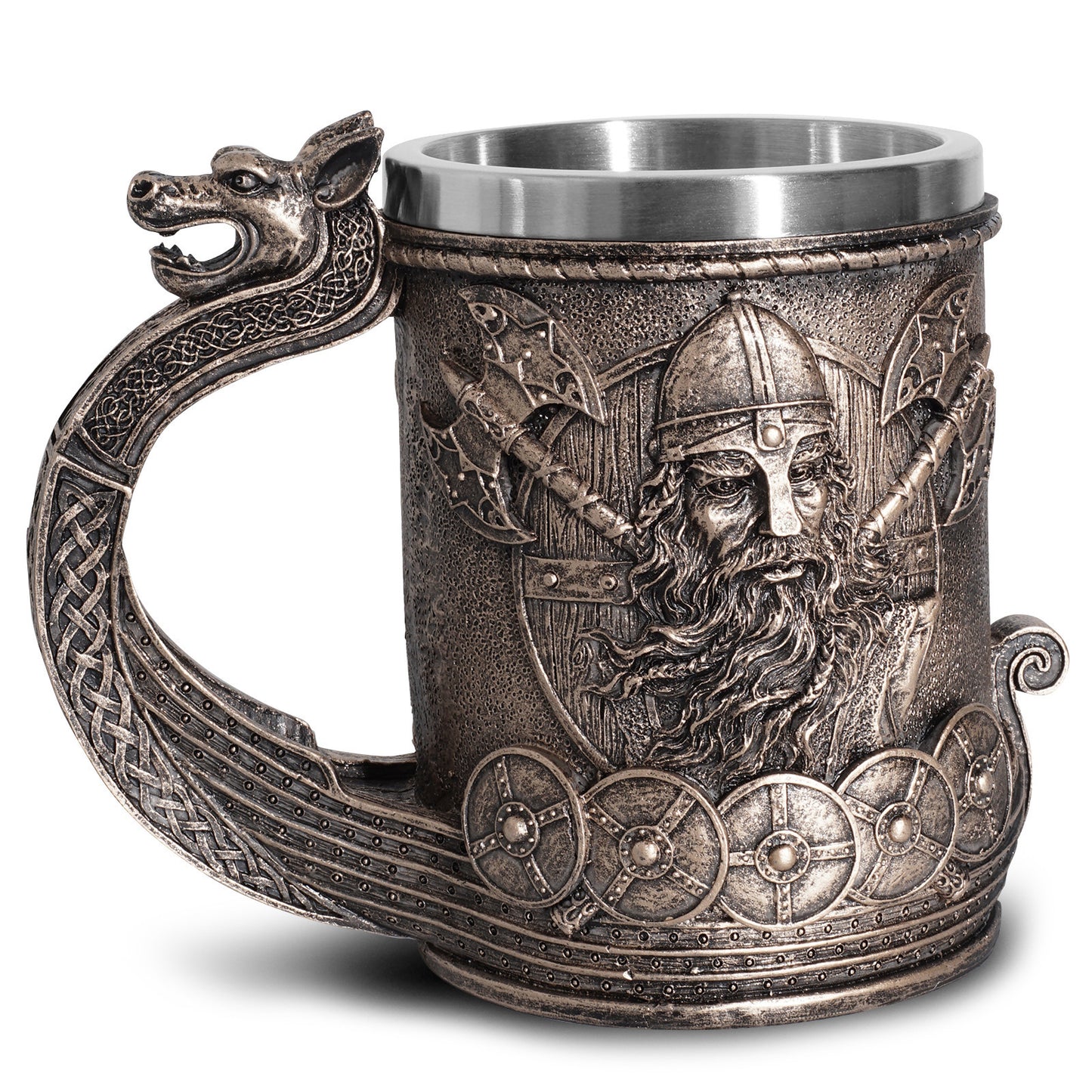 Handmade Norse Viking Beer Stein Resin Altar Mug