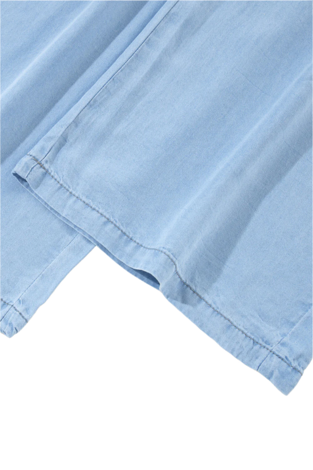 Drawstring Wide Leg Jeans