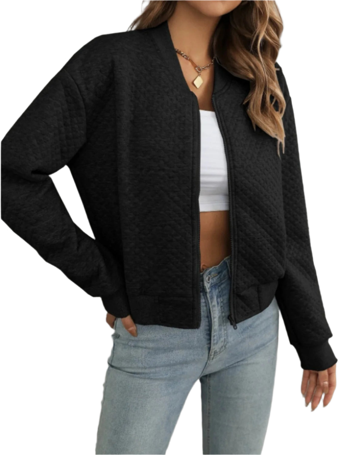 Zip Up Long Sleeve Jacket