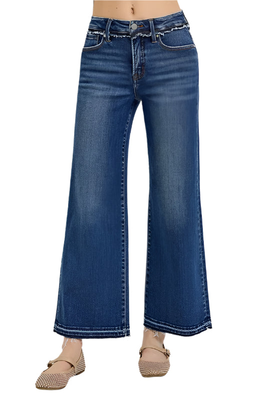 RISEN Full Size Tummy Control Bootcut Jeans Plus Size