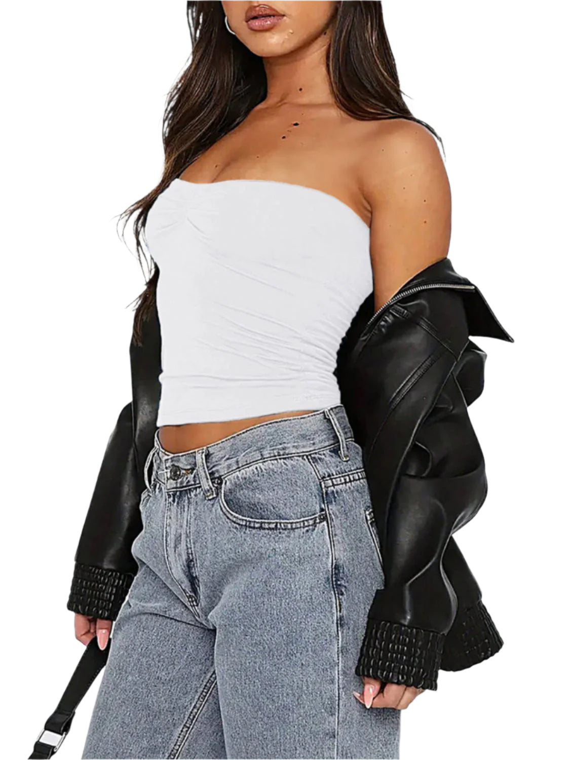 Devine Ruched Tube Top