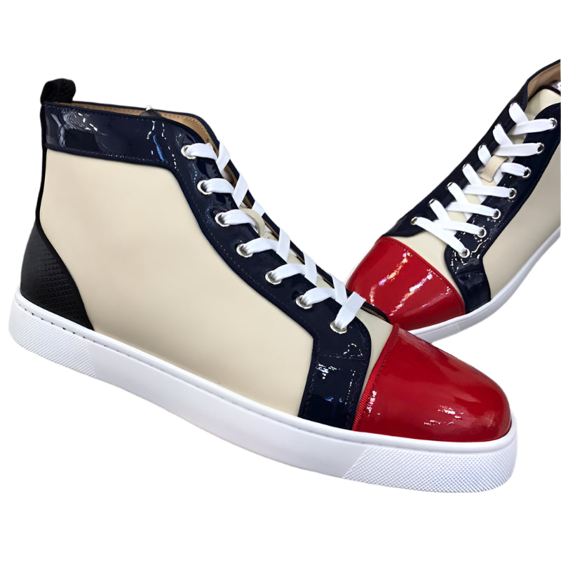 Men's High Top Cowhide Leather Shoes