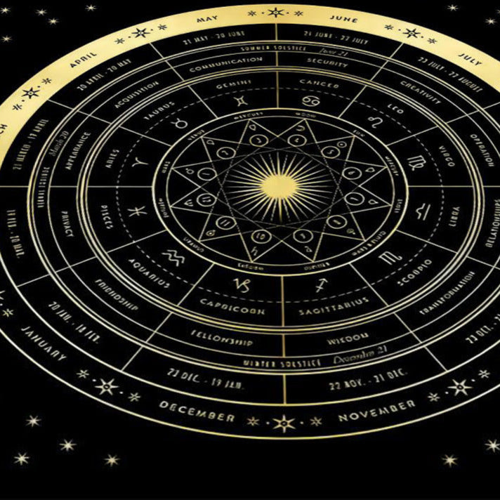 Colorful Tarot  Altar Cloth