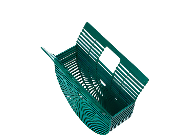 Open Weave Bamboo Handbag