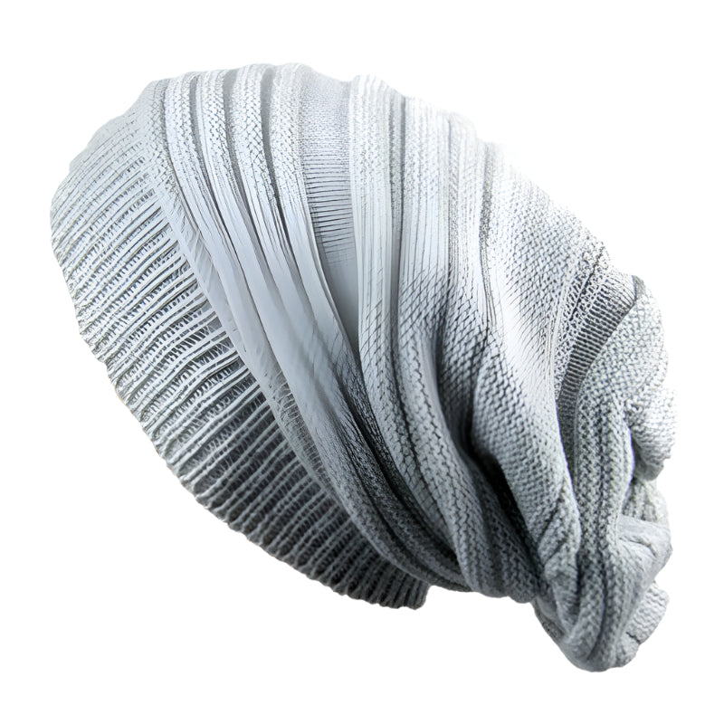 Two Color Knitted Beanie Hat