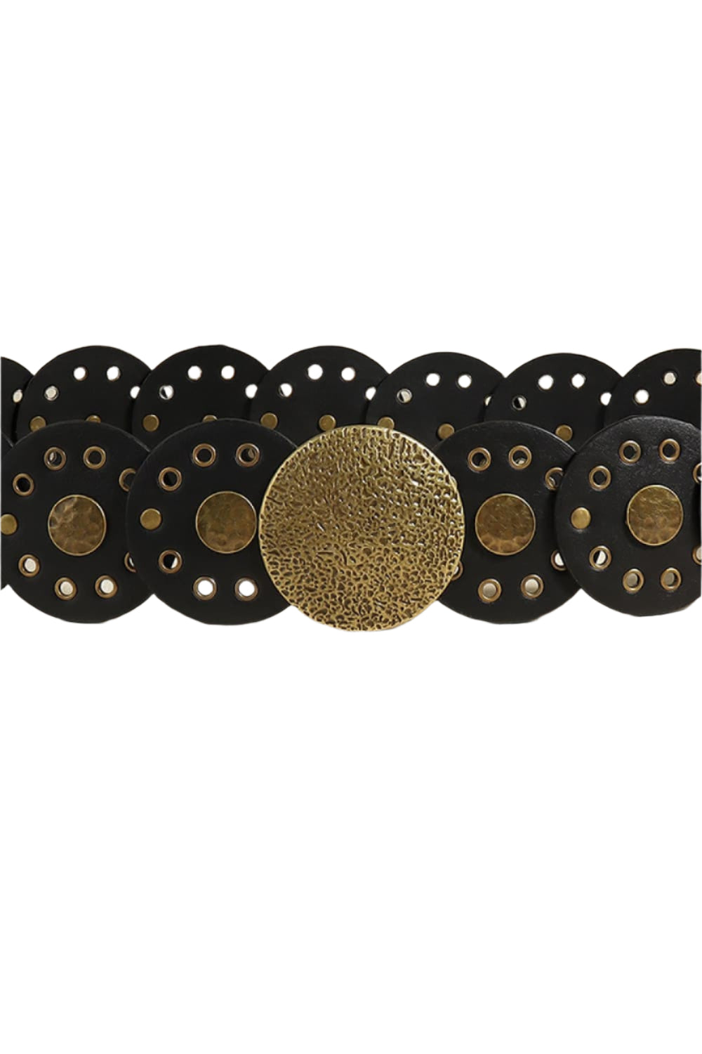 Round Shape PU Leather Belt