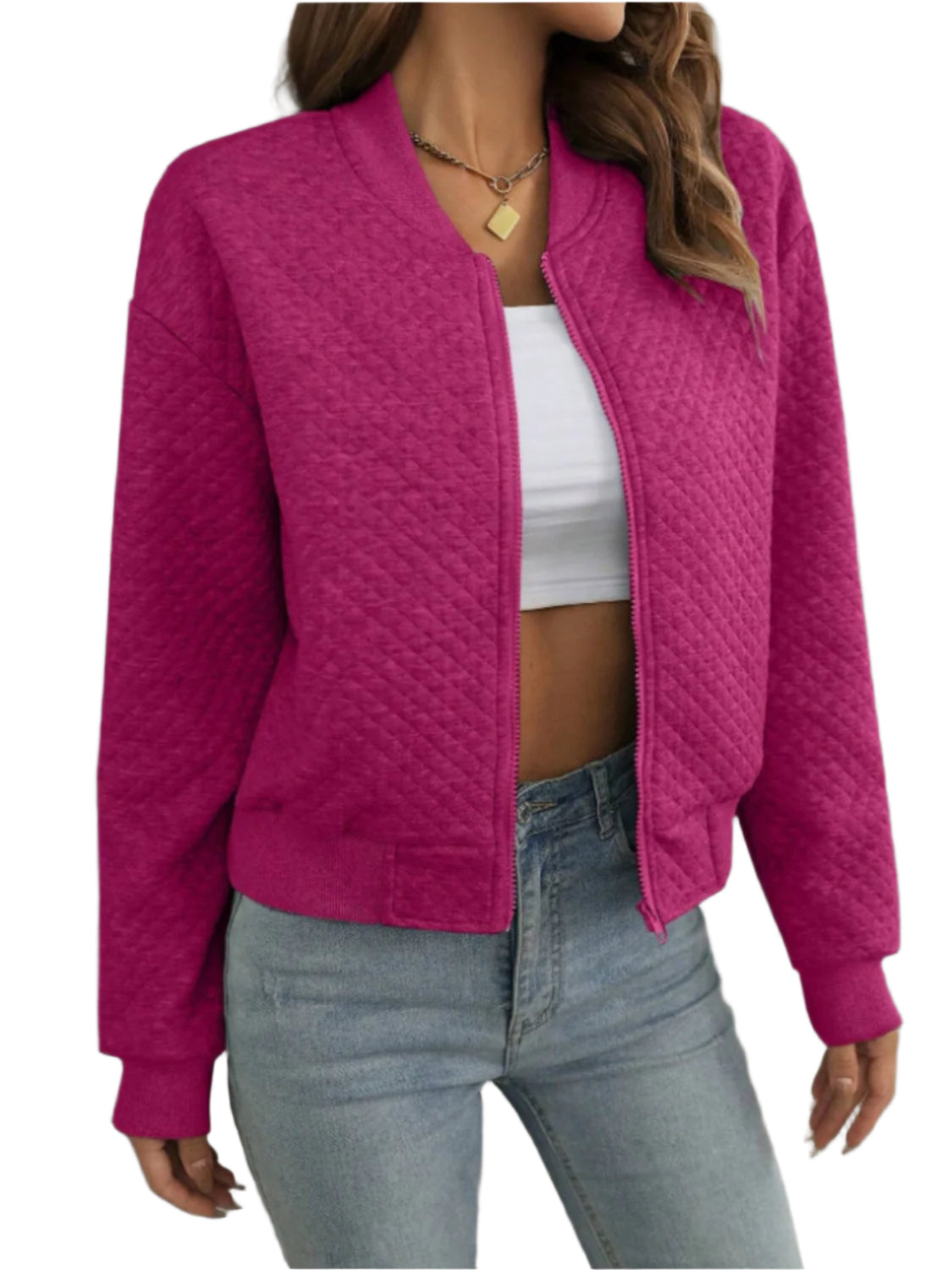 Zip Up Long Sleeve Jacket