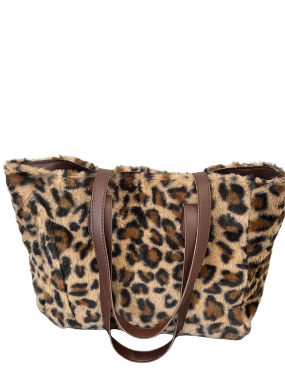 Leopard Fluff Tote Bag