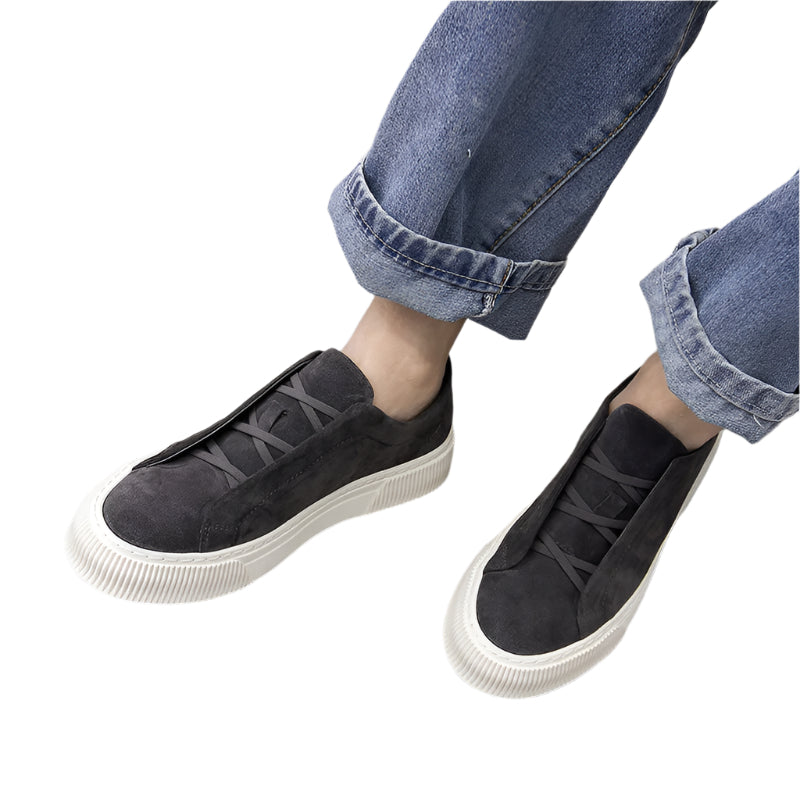 Men's Suede Slip On Shoes